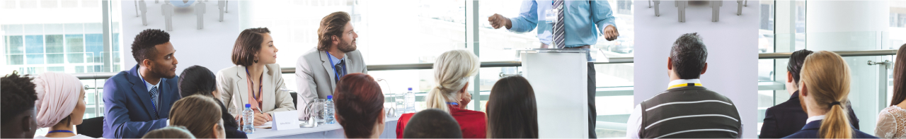 presentation in an office