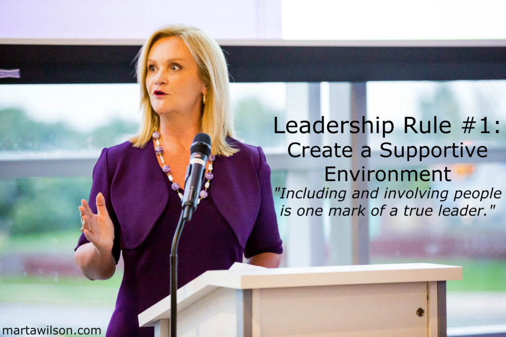 LEADERSHIP RULE #1: CREATE A SUPPORTIVE ENVIRONMENT - Transformation ...